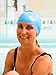 Vitchelo Waterproof Extra Large Swim Caps for Long Hair - Silicone Swimming Cap Dreadlocks Women & Ladies That Keeps Hair Dry (Blue)