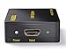 HDMI Splitter,Musou 4K/2K HDMI Switch Powered Splitter 1X2 Signal Distributor 1 in 2 Out with 1080P and 3D Compatibility - Version 1.4a