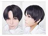 Kadiya Short Anime Silver Orange Red Cosplay Wig Synthetic Party Hair For Boy Teens