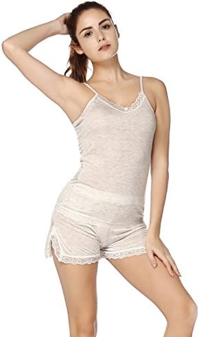 Tsador Womens Pajamas Sleeveless Sleepwear Soft Cotton Pajama Set 2-Piece