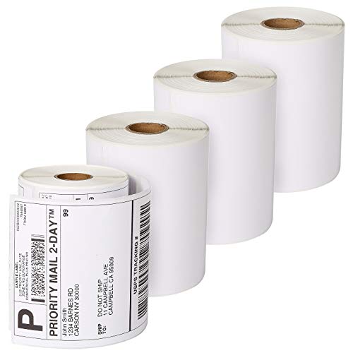 Dymo 4XL Labels 1744907 Compatible 4"×6" Extra Large Shipping Labels for Dymo LabelWriter 4XL, 220 Labels per roll, 4 Rolls