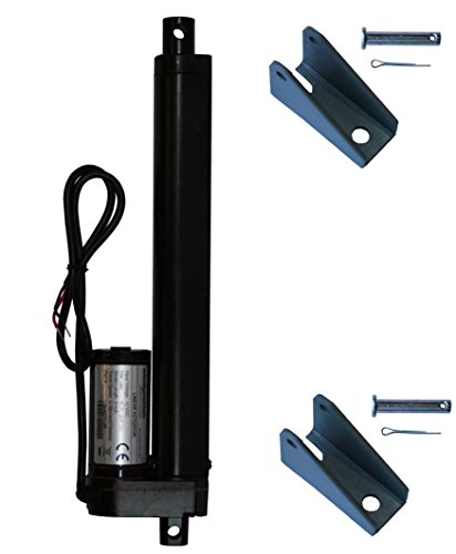 UPC 617209854763, WINDYNATION 8 Inch 8&quot; Stroke Linear Actuator 12 Volt 12V 225 Pounds lbs Maximum Lift (Includes Mounting Brackets)