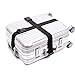 4 Pack Luggage Straps, Adjustable Suitcase Belts, Briskyloom Heavy Duty Non-Slip Travel Luggage Straps, TSA Approved with Quick-Release Buckle Travel Accessories Bag Straps (Black)