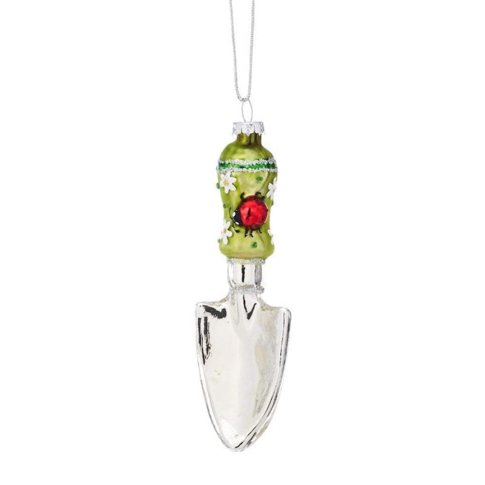 Sass & Belle Garden Trowel Shaped Bauble Green