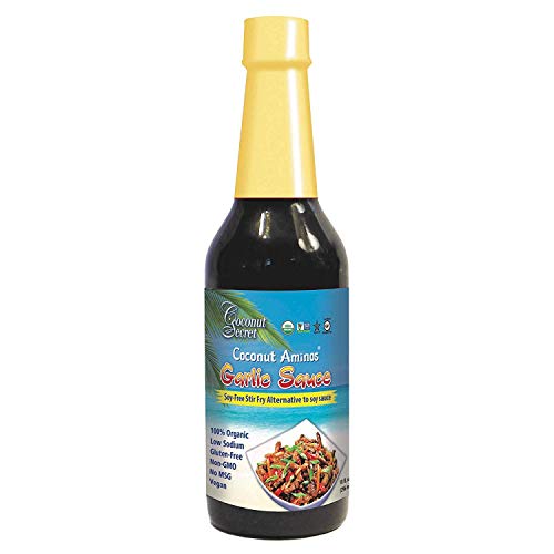Coconut Secret Variety Pack: (1) COCONUT AMINOS SOY FREE SAUCE, 8 Oz. (1) GLUTEN FREE TERIYAKI SAUCE, 10 Oz., And (1) COCONUT AMINO ORGANIC GARLIC SAUCE MARINADE 10 Oz. BONUS MEASURING SPOON INCLUDED.