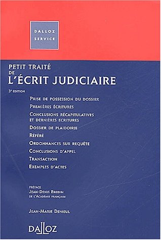 Petit traité de l'écrit judiciaire