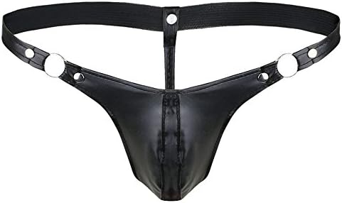 Racheljp Jockstrap Gay Underwear Mens Thongs G Strings Leather Bulge Pouch