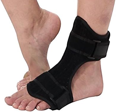 Plantar Fasciitis Night Drop Foot Brace - Dorsal Splint AFO Orthotic Stretch Fits Right & Left Foot, Adjustable Instep Injury Support Women & Men, Heel Pain Relief