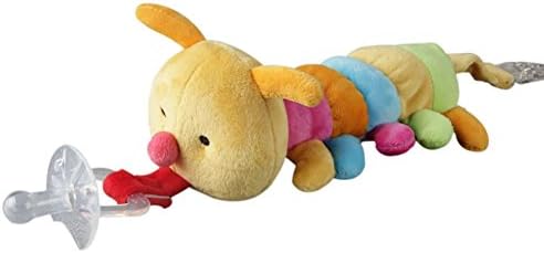 Minuya Baby Soother with Plush Animal Toys, BPA Free Pacify Pacifier with Pacifier Clip at Back 0-3 Years Baby Kids