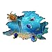 3D Floor Stickers PVC Underwater World Wall Stickers Vinyl Decal Fish Sea Turtle Decor Bathroom Floor Sticker Nursery Bedroom Decor