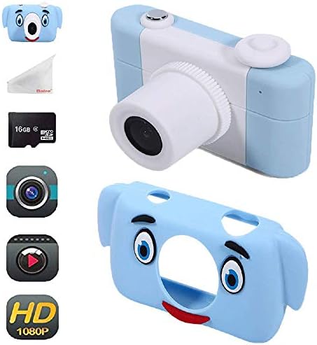 Balee Kids Digital Camera Mini 2 Inch Screen Children's Cameras 8MP HD Video Cameras Camcorder for Girls and Boys Included 16G TF Card and Silicone Soft Cover
