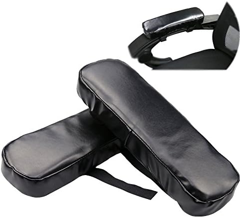 LNPP Memory Foam Arm Rest Office Chair Arm Computer Pads - Universal Cushion Covers For Armrest And Elbow Relief (2 Pad Set)