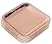 Juvale Disposable Plates - Square Paper Plates Party Supplies for Appetizer, Lunch, Dinner, and Dessert, Birthday Party, Metallic Rose Gold Foil, 9 x 9 inches, Pack of 48
