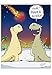 NobleWorks - 1 Jumbo Funny Birthday Card with Envelope (8.5 x 11 Inch) - Birthday Occasion Humor, Group Cartoon Card - Make a Wish J9735