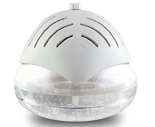 Aironic Air Purifier with Ioniser & Colour Changing LED Light | Aroma Diffuser Compatible | Includes 3 x 30 ml Fragrances | Portable Air Freshener for Home & Office| Modern LED Mood Light (White)