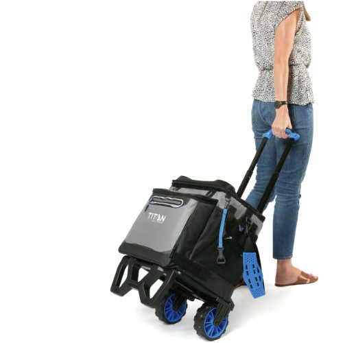 Arctic Zone Titan Deep Freeze Rolling Cooler - High Performance - 60 Can Capacity (Blue) - Thumbnail 2