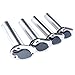 Amarine Made 2Pcs 90 Degree Fishing Rod Holders Stainless Steel with Rubber Cap, Liner, Gasket