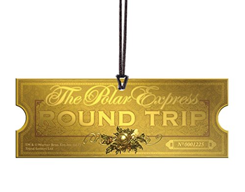 Polar Express - Golden Train Ticket - Believe - 4" x 1.5" Ticket Shaped ...