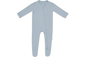 KYTE BABY Unisex Zipper Closure Footies, Rayon Made From Bamboo, 0-24 Months