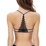 Franterd Women Lace Shirt Strap Backless Tank Wrapped Chest Crop Tops