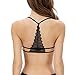 Franterd Women Lace Shirt Strap Backless Tank Wrapped Chest Crop Tops