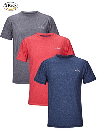 Zity mens summer lightweight t shirt,moisture-wicking s…