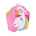 MORDUN 24 Unicorn Party Favor Bags Thank You Tags Included- Goodie Bags, Kids Birthday Party, Baby Shower, Rainbow, First Birthday, Treat Bag- Pink