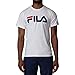 Fila Men's Printed T-Shirt, White, 3XL