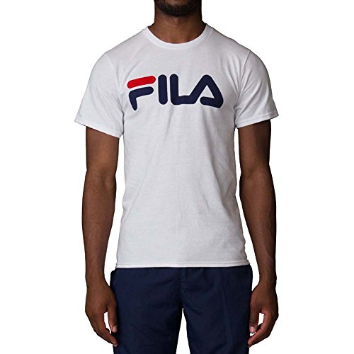 Fila Men's Printed T-Shirt, White, 3XL