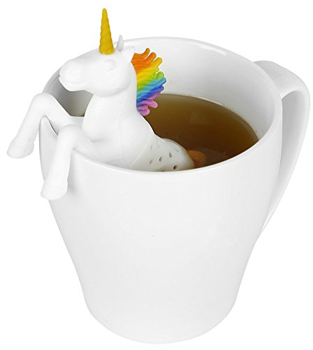 Silicone Tea Infuser for Loose Leaf Tea, Cute Unicorn Silicone Loose Leaf Herbal Tea Strainer Tea Filter for Tea Drinkers - Thumbnail 4