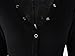 Moxeay V-Neck One Piece Bodysuit Long Sleeve Bodycon Rompers Small Black