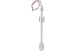 LIEBEWH Stainless Steel Float Switch Double Ball Water Level Sensor for Pool Tank Sump Pump Pond Water Control Liquid Level Controller(200mm / 7.87in)