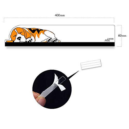 GARASANI Top Horizontal Computer Monitors Screen Acrylic Message Boards Memo Pads (Transparent Vertical)
