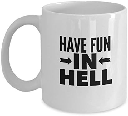 Have Fun in HELL - The Book of Mormon Musical Inspired Mug - Broadway Fan Gift - 11 oz white coffee tea cup