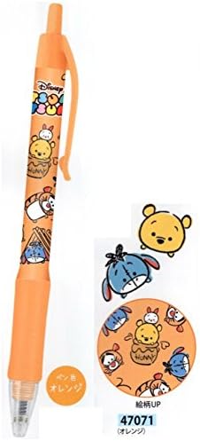 Amazon ディズニー ツムツム ノック ゲルカラーボールペン 0 38mm オレンジ ジェルインクボールペン 文房具 オフィス用品