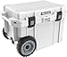 Pelican 45QT Elite Wheeled Cooler (White) | 34 Can Capacity with Ice | 7 Day Ice Retention | Built-in Bottle Opener | Guaranteed for Life