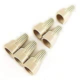 Tan Winged Electrical Wire End Connectors Caps Bulk