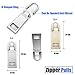 Zipper Pull, Heavy Duty Zip Pull Tab Replacement for Clothes, Luggage, Backpack, DIY Craft(8 Pieces)