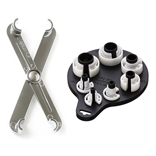 Vankcp Disconnect Tool Set, 3/8''5/16'' X Type Scissor Fuel Line Tool & 7pc Repairing Air Quick Condition Disconnect Tool Kit for Car