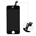 HXSZ LCD Touch Screen Digitizer Frame Assembly Full Set LCD Touch Screen Replacement +tools and Professional Glass Screen Protector for iPhone 5s/4.0 inches (Black)Not for iphone 5