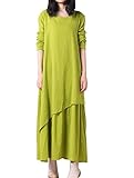 Mordenmiss Women's New Spring/Fall Cotton Long Sleeve Layered Dress