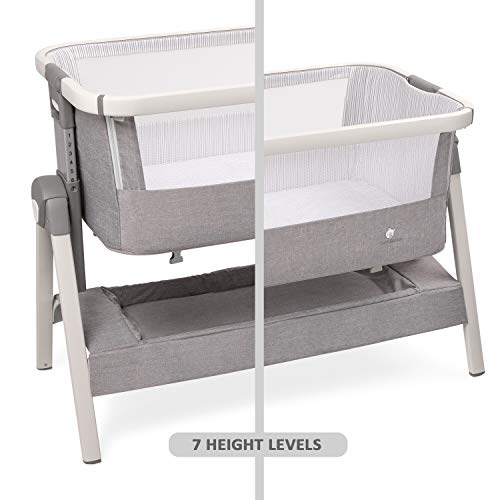 Bed Side Crib for Baby - Sleeper Bassinet Includes Travel Case, Mattress, Sheet, and Urine Pad - Keep Newborn Babies Close When in Your Bed - Bedside Bassinets by ComfyBumpy Co