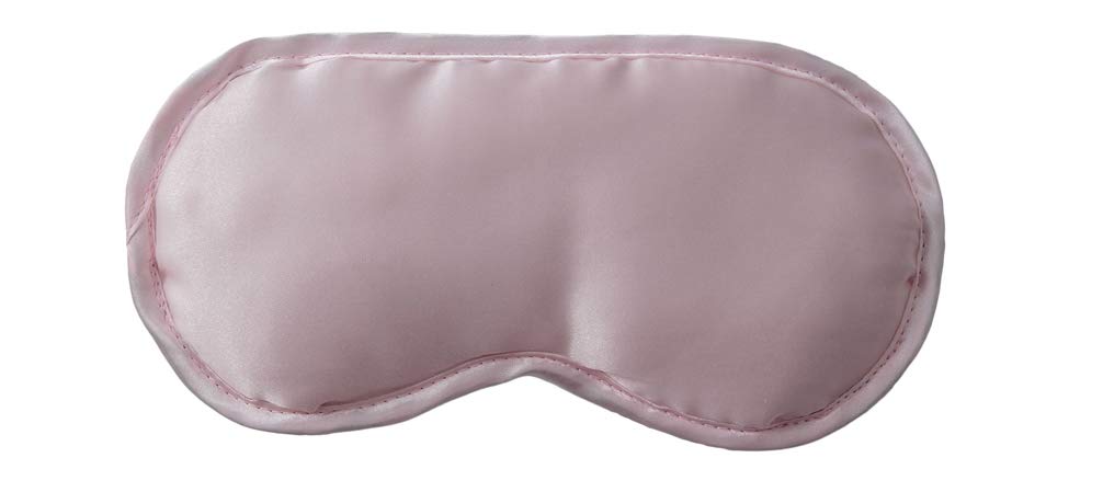 Danielle Creations Sleep Well - Elegant Satin Sleeping Eye Mask with Elasticated Strap, Ideal for Travelling, Pink