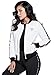 GUESS Factory Women's Sully Logo Stripe Nylon Bomber