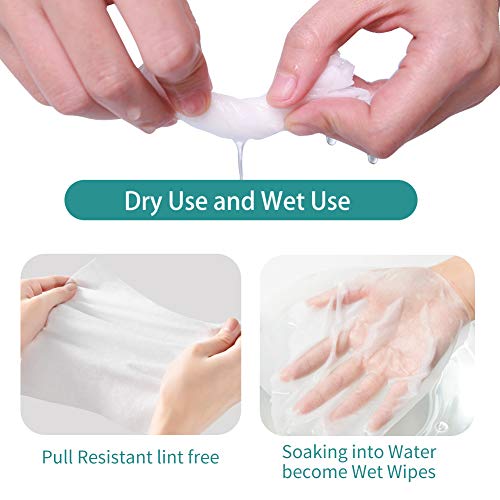 Winner Cotton Facial Tissue, Ultra Soft Baby Dry Wipe and Wet Wipe Use