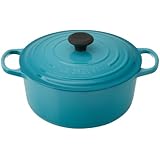Le Creuset Signature Enameled Cast-Iron 5-1/2-Quart Round French (Dutch) Oven, Caribbean