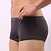 Men Transparent Underwear Boxer ,Vanvler Sexy Male Briefs Shorts Bulge Pouch Underpants (Deep Gray, L)