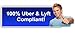 Uber , Lyft , Shuttle bus , Rideshare , Tips Appreciated sign to encourage customer tipping - 7