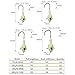 thkfish Fishing Jigs Fishing Jigs Head Glow Fishing Lures Attractive Luminous Glow Lead Fishing Jig Heads Bass Salmon Trout Fishing Glow Jigs 10Pcs 10g(3/8oz)