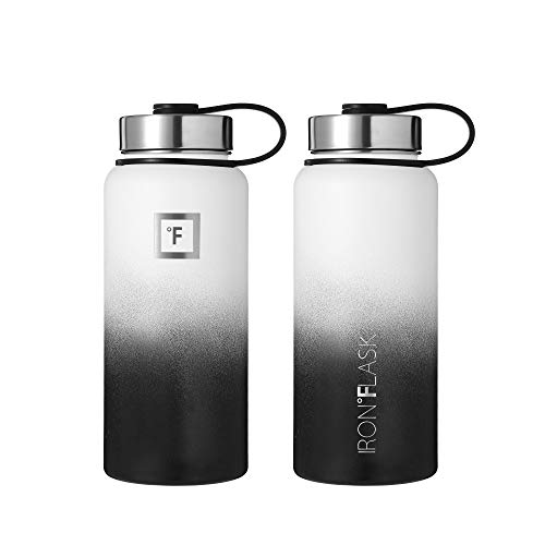 image for Iron Flask Sports Water Bottle - 32 Oz, 3 Lids (Straw Lid), Vacuum Ins